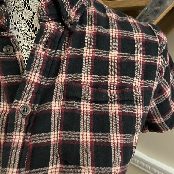 Brandy flannel crop top - Picture 2 of 3